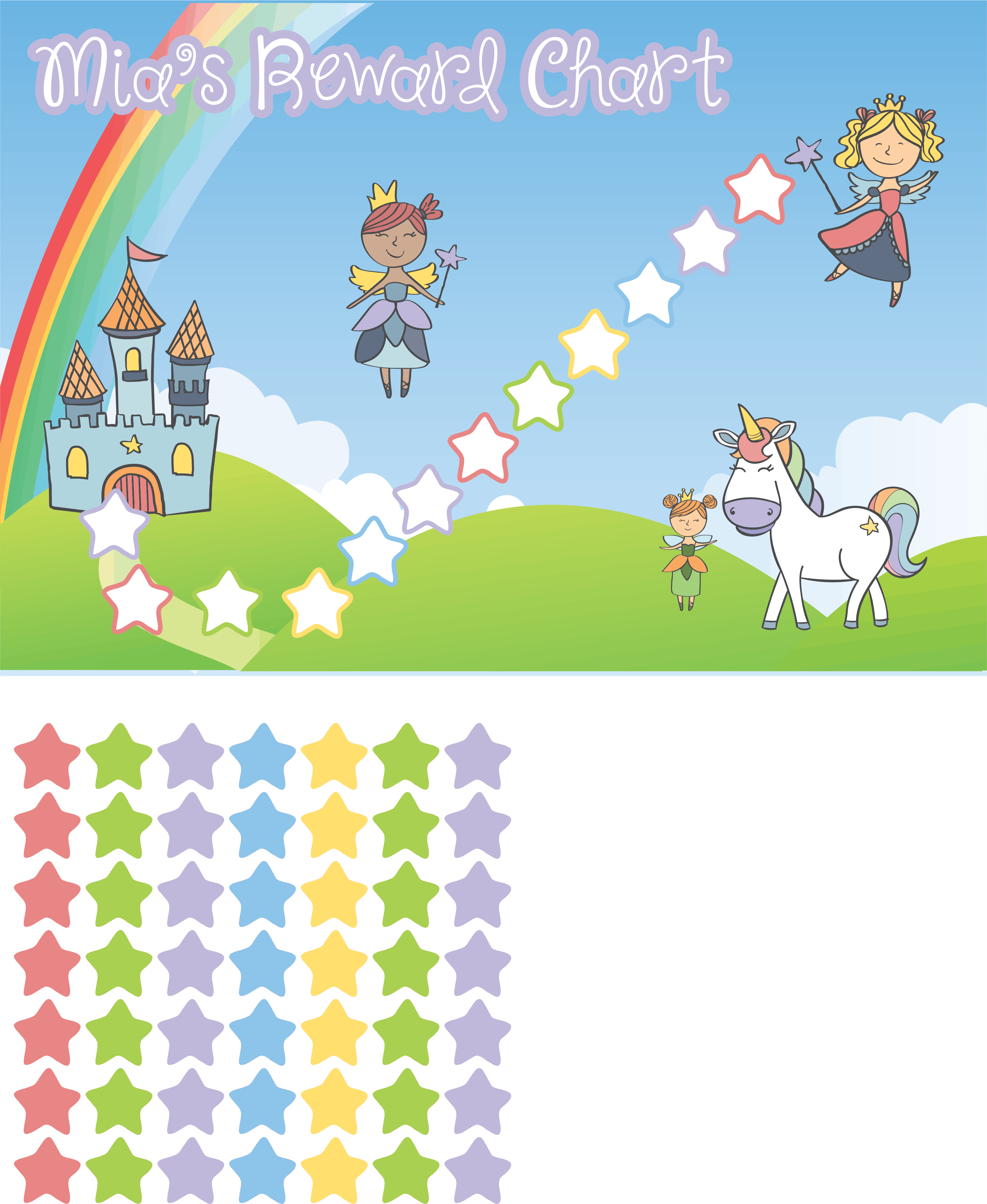 Fairy Sticker Chart